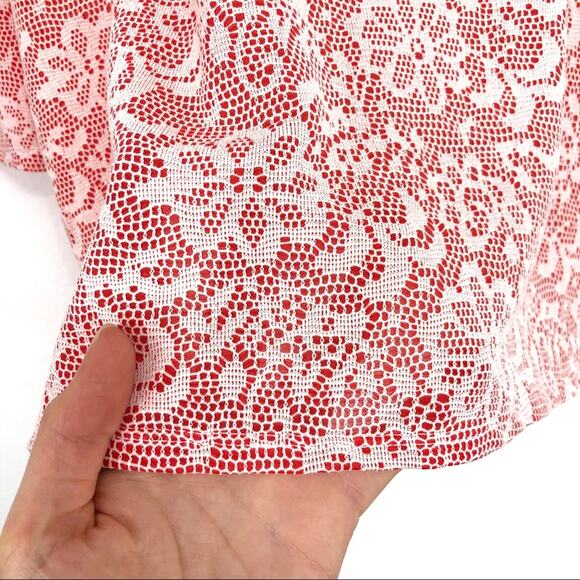 NWT NOTATIONS Cardigan Blouse Pink White XL - Picture 9 of 9